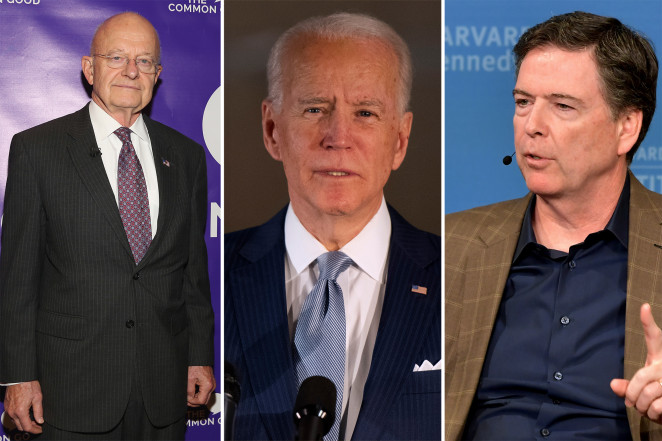 Clapper, Biden, and Comey each participated in unmasking during 2016 presidential campaign