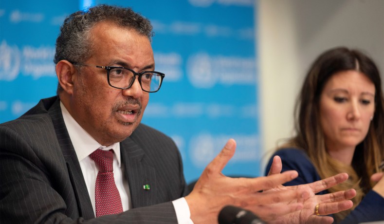 Tedros Anhanom the director of the World Health Organization