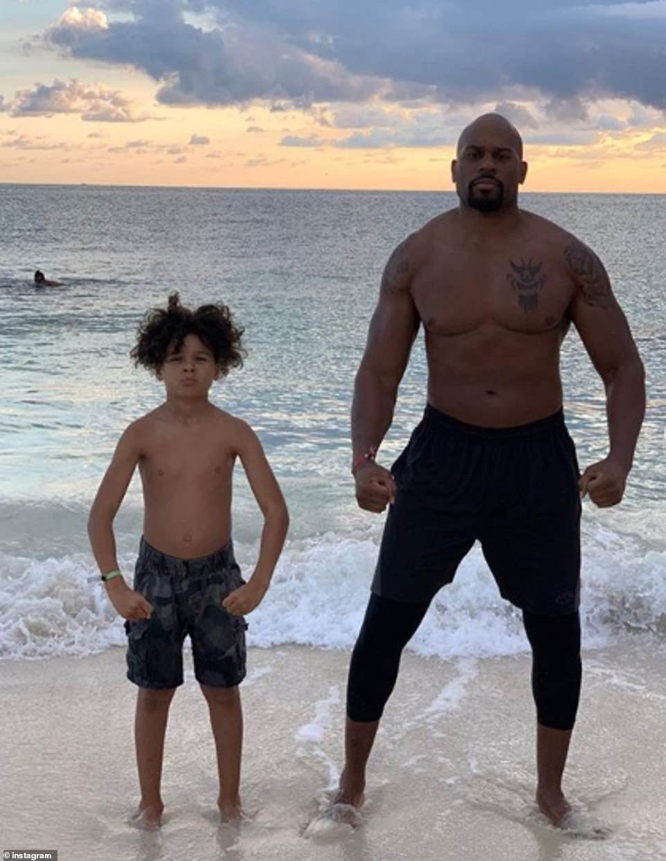 WWE star Shad Gaspard went missing while swimming with his 10 year old son after being pulled out to sea by a strong current.